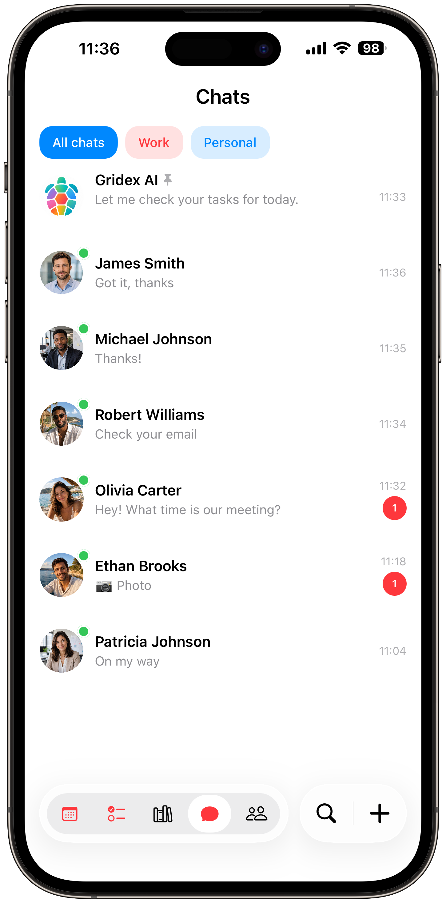 Gridex messenger module